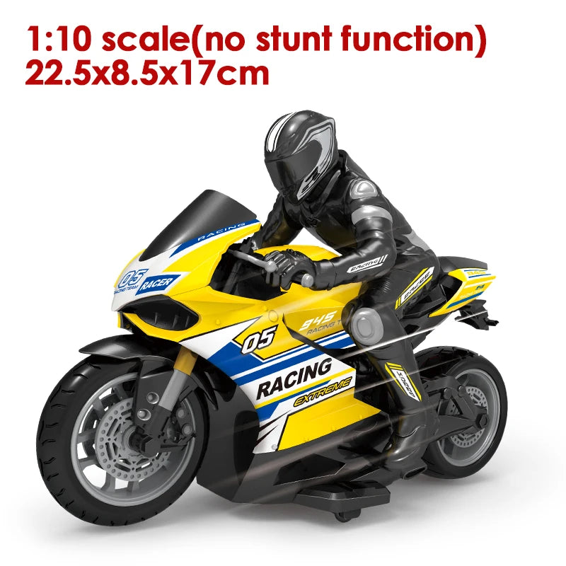 RC Motorcycles 1:6 & 1:10 Electric High-Speed Remote Control Racing Motorcycle for Kids