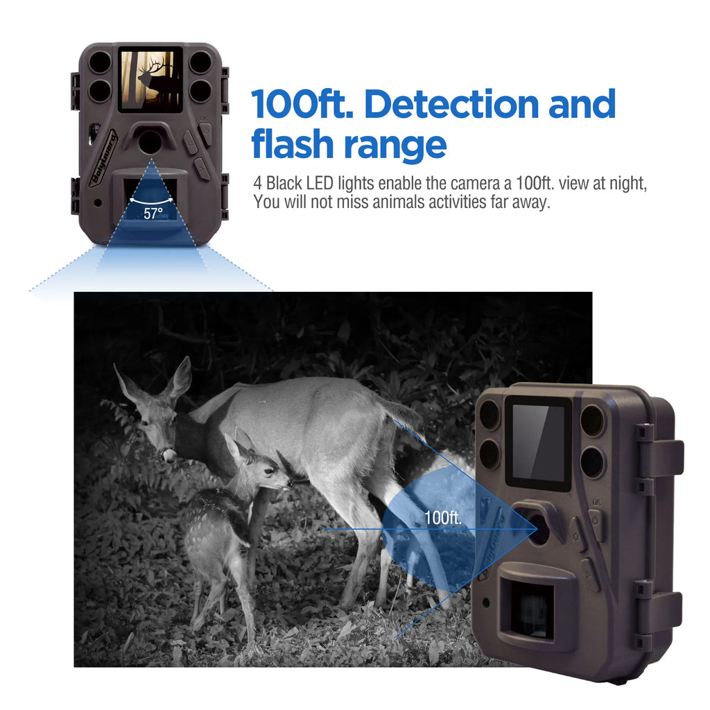 BolyGuard BG330 18MP HD Trail Camera – 1080P Video, 0.7s Trigger, Invisible 940nm Night Vision, IP65 Waterproof