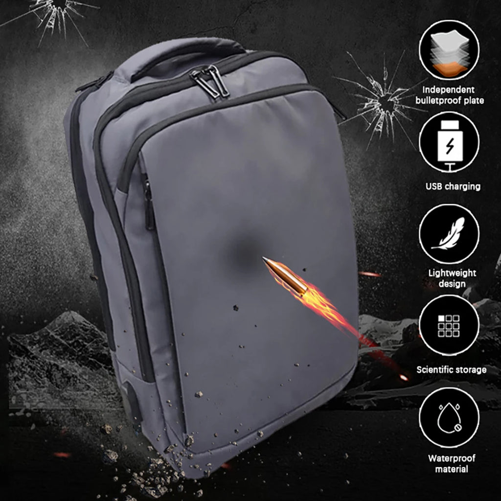 CKY Level II Bulletproof Backpack for Men – Standalone Ballistic Protection