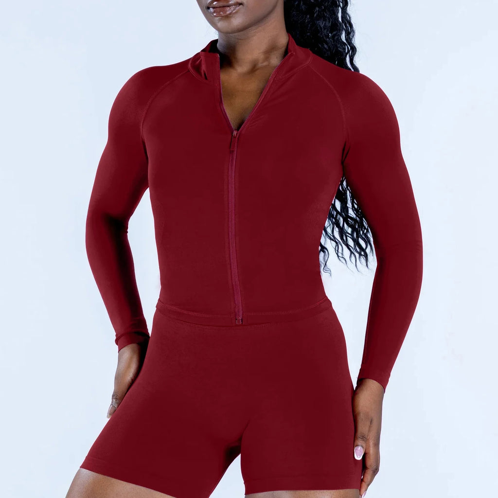Dynamic Zippy Jacket DF 2-Piece Seamless Gym & Yoga Set for Women