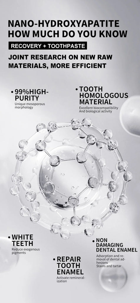 7.5% Hydroxyapatite Probiotic Whitening Toothpaste 120g – Enamel Repair & Breath Freshening for Adults