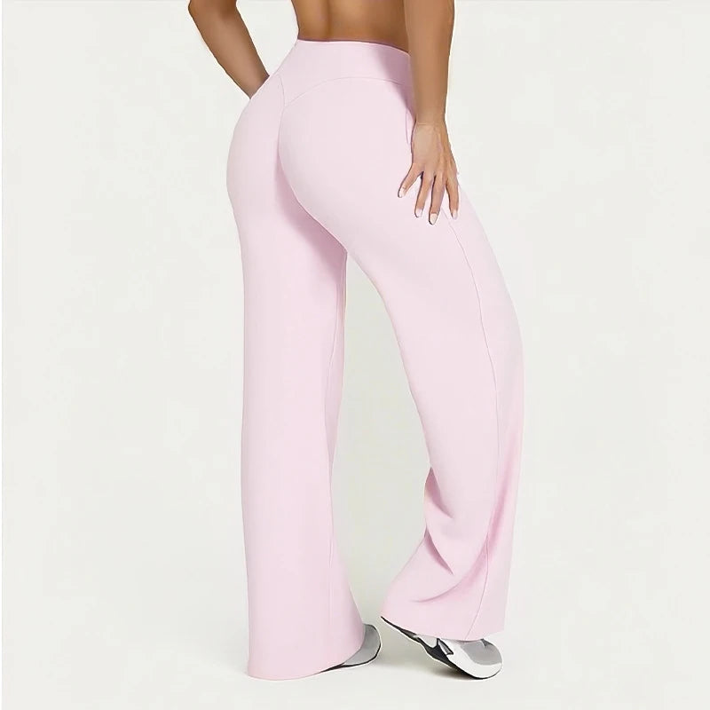 Straight Leg Ultra-Soft Butter Fabric Yoga Pants for Women – Mid-Waist Sports Leggings
