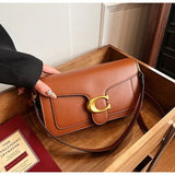 Women’s High-End Pure Color Square Shoulder Bag – Multi-Layer Minimalist Commuter Handbag thumbnail 28