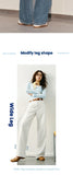 Semir Women’s 2025 Winter Wide-Leg Fleece-Lined Jeans – Full-Length Hong Kong Style Trousers thumbnail 12