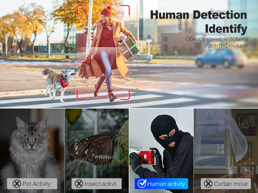 Techage 16CH 8MP Dual Lens PTZ POE CCTV Camera System with Human Detection and Two-Way Audio