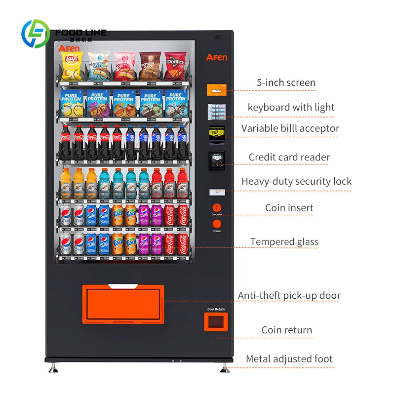 Bottled Water & Snack Automatic Vending Machine – Cold Drink & Snack Dispenser