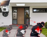 100% Wire-Free Solar PTZ Dual Lens 12.5" LCD Monitor 10CH WiFi NVR 8MP 4K Wireless Home Security Camera System thumbnail 21