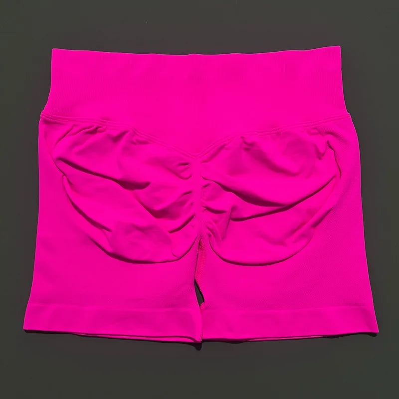 HISTELLO Women’s 4.5" Impact Fitness Biker Shorts – Low Waist Scrunch Butt Yoga & Gym Shorts