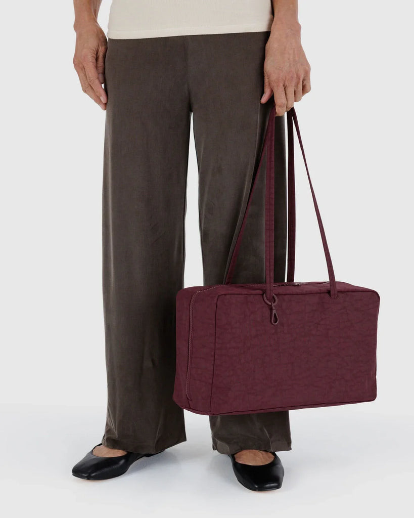 Large Capacity Square Shoulder Bag – Casual Canvas Bowler Handbag for Everyday Use