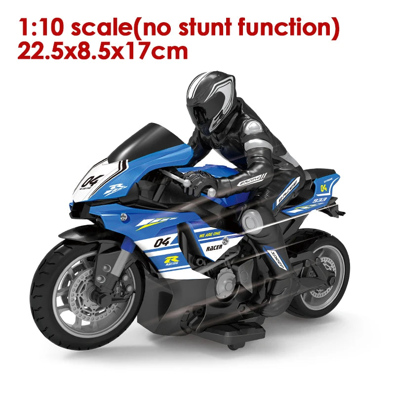RC Motorcycles 1:6 & 1:10 Electric High-Speed Remote Control Racing Motorcycle for Kids