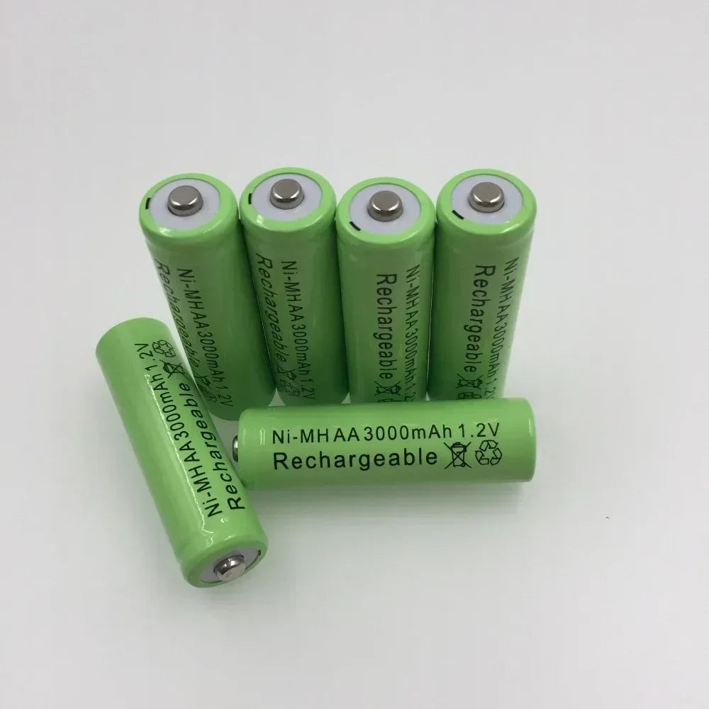 Rechargeable AA Batteries 3000mAh 1.2V Ni-MH (Pre-Charged) – Long-Lasting Power by KVCDY / Jungla