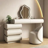 Mirror Drawers Vanity Table with Chair – Modern Bedroom Makeup Storage Organizer thumbnail 1