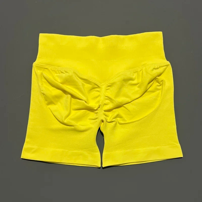 Women High Waist Fitness Shorts – Yoga, Gym, Running Sportswear