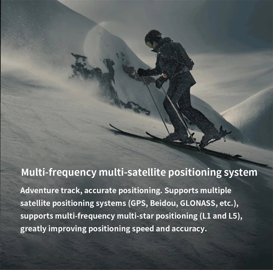 Outdoor Sports Smartwatch for Men – GPS, 1.56-inch AMOLED, 5ATM Waterproof, 650mAh Battery, Compass & HD Call