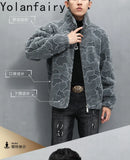 Nature Wool Men’s Real Fur Shearling Coat – Winter Leather Jacket, Loose Fit, Short Style thumbnail 15