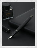 BAOKE T18/T19/T20 Black & Grey Fountain Pen Gift Set with Ink Bottle and 6 Cartridges – Stainless Steel Nib Metal Office Pen thumbnail 17