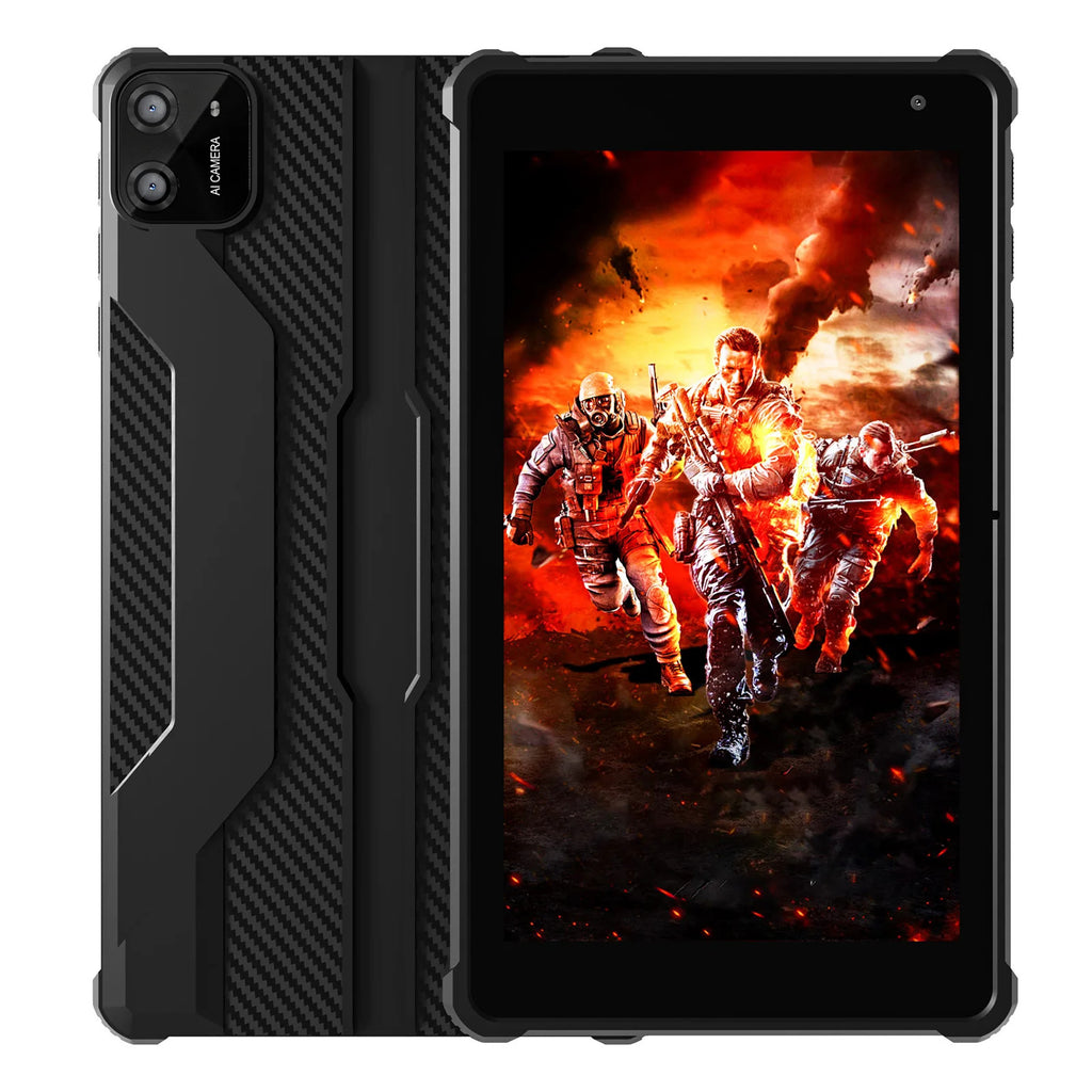 PRITOM 7 Inch Android 14 Tablet, 8GB RAM (3GB + 5GB Expandable), 64GB ROM, Octa-Core A523 Processor, WiFi 6, Dual Camera, IPS Display, Black