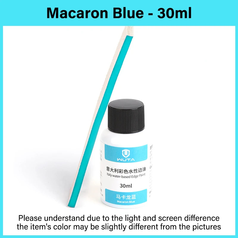 30ml Professional Leather Edge Paint – Italy Imported Water-Based Semi-Gloss Edge Oil, 22 Colors DIY Leather Finish