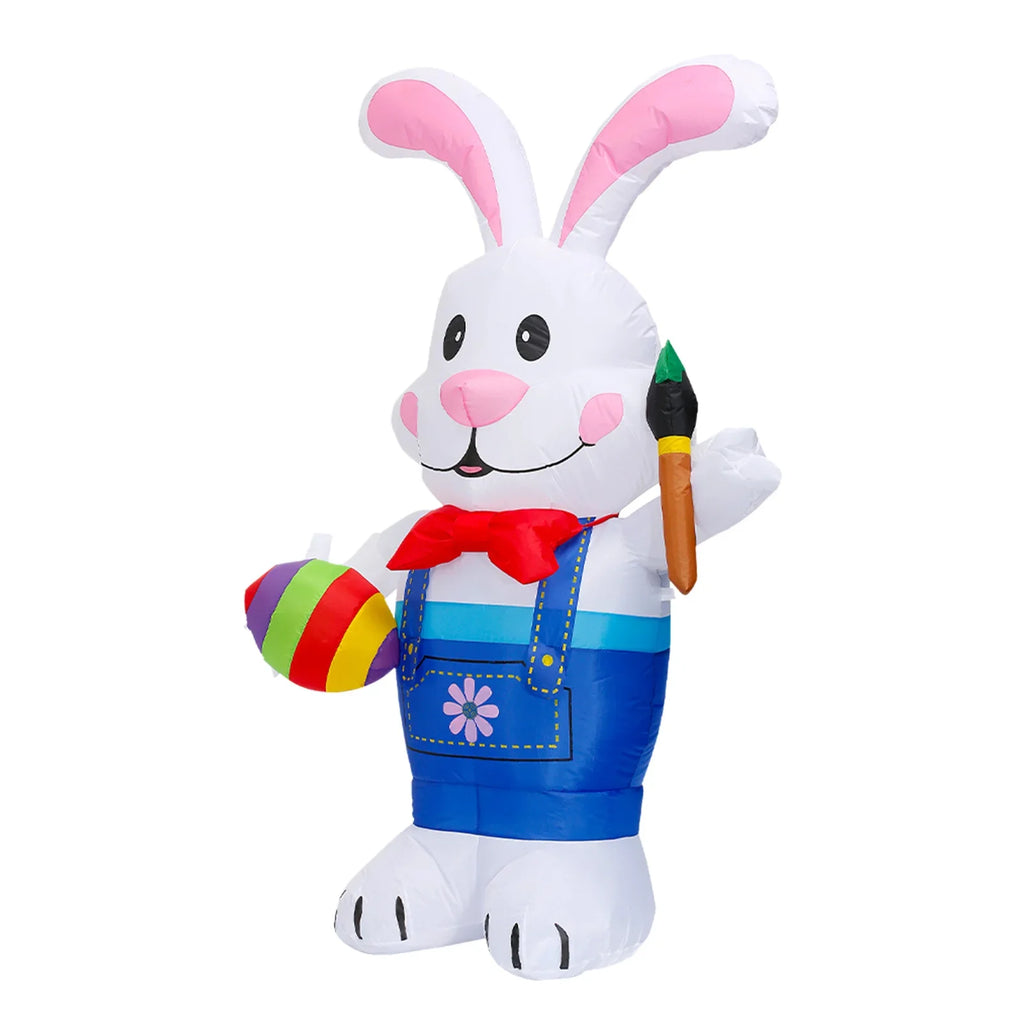 6ft LED Inflatable Easter Bunny with Eggs – Luminous Garden Decoration
