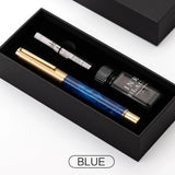 Exquisite Resin Fountain Pen Set 0.5mm Medium Nib with 15ml Ink Gift Box – Luxury Metal Calligraphy & Office Writing Pen thumbnail 11