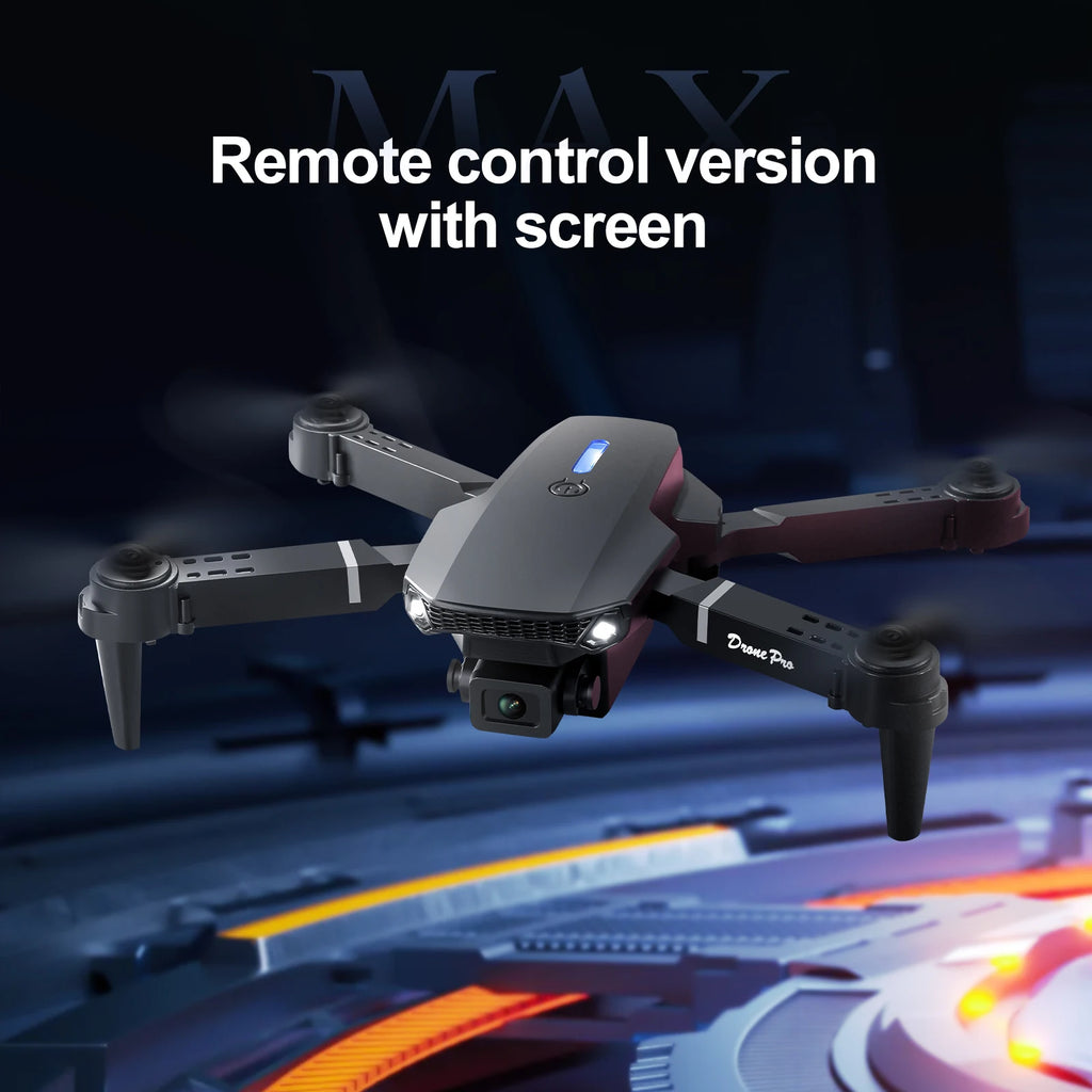 E88/E99 Drone with Dual HD Cameras, Screen Remote Control, Optical Flow, 6-Axis Gyro, One-Button Takeoff, Foldable Quadcopter
