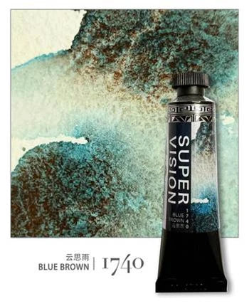Super Vision 15ml Layered Mineral Watercolor Paint Tube – 15 Colors Master Grade Artist Water Colour