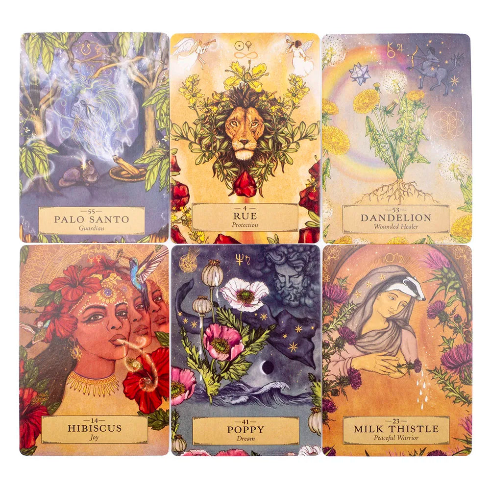 Herbal Astrology Oracle Card Deck – 55 Cards for Plant Healing & Astrological Wisdom