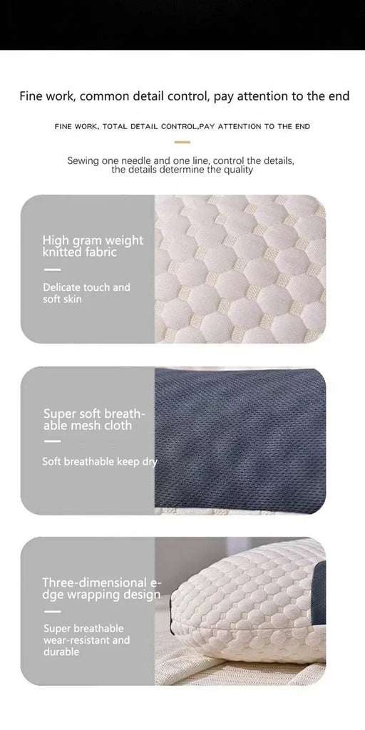 Neck Pillow for Sleep and Cervical Support – Orthopedic SPA Massage Pillow with Soybean Fiber