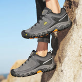 HIKEUP Men’s High-Quality Hiking Shoes – Durable Leather Climbing & Outdoor Walking Sneakers thumbnail 27