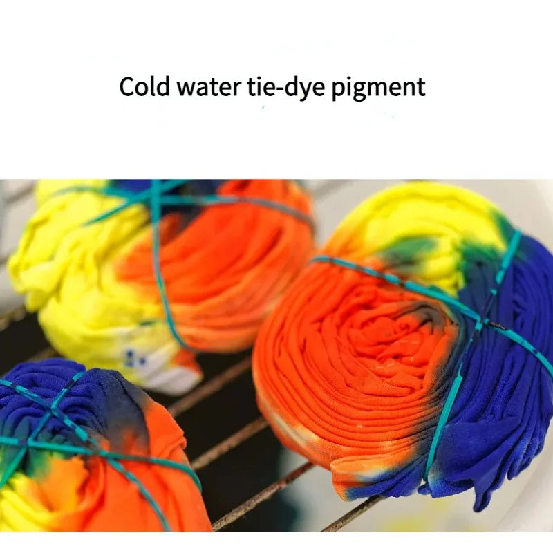 24 Color Cold Water Tie Dye Pigment Kit for Cotton & Linen – DIY Multi-Colour Garment Dye Set