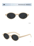 Oval Rice Nail Retro Fashion Sunglasses – Customizable Myopia Lenses 0~-6.0 thumbnail 21