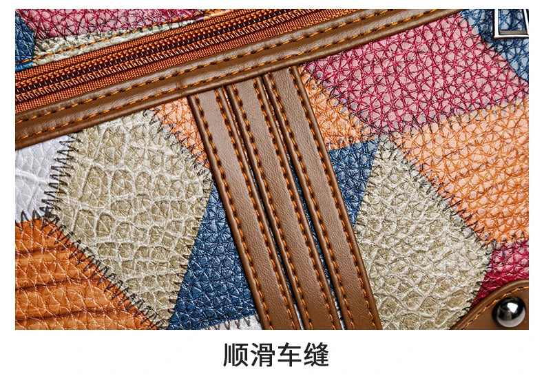 Vintage PU Leather Armpit Shoulder Bag for Women – Geometric Rivet Crossbody Satchel