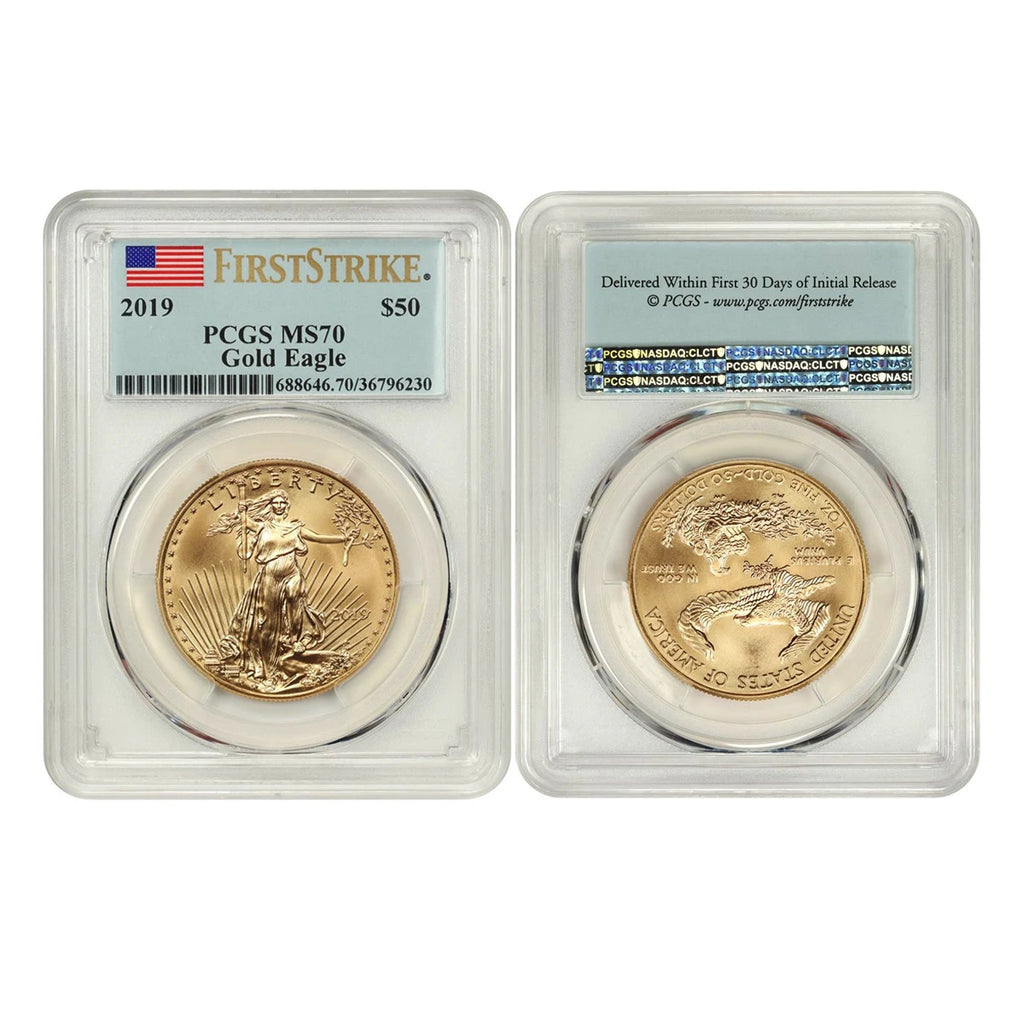 2019 United States Gold Eagle $50 Coin – PCGS Graded Collectible (Sealed Box)