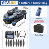 GT8 8K Professional HD Drone with Dual Cameras, 4.3” Screen Remote, Brushless Motor & Obstacle Avoidance – Foldable Quadcopter thumbnail 28