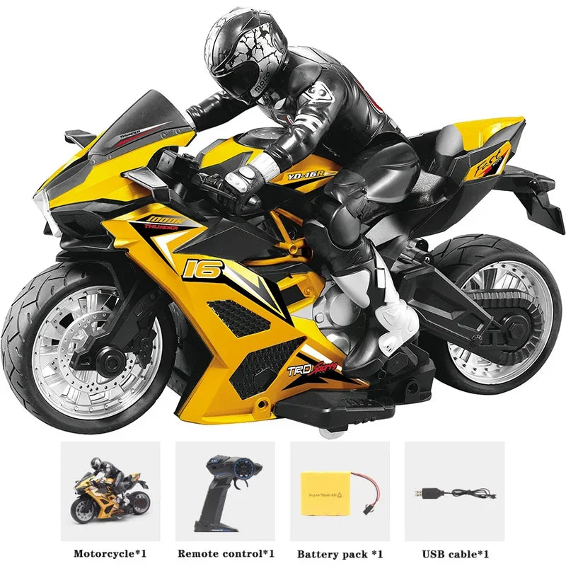 High-Speed Remote Control Stunt Motorbike 360° Rotation Drift RC Motorcycle Toy for Kids