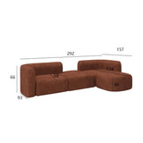 European Minimalist Luxury Living Room Sofa - Comfortable L-Shaped Velvet Sectional for Small Apartments thumbnail 22