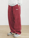 Autumn Men’s Corduroy Casual Pants – Loose Fit Straight Leg Streetwear with Elastic Waist thumbnail 15