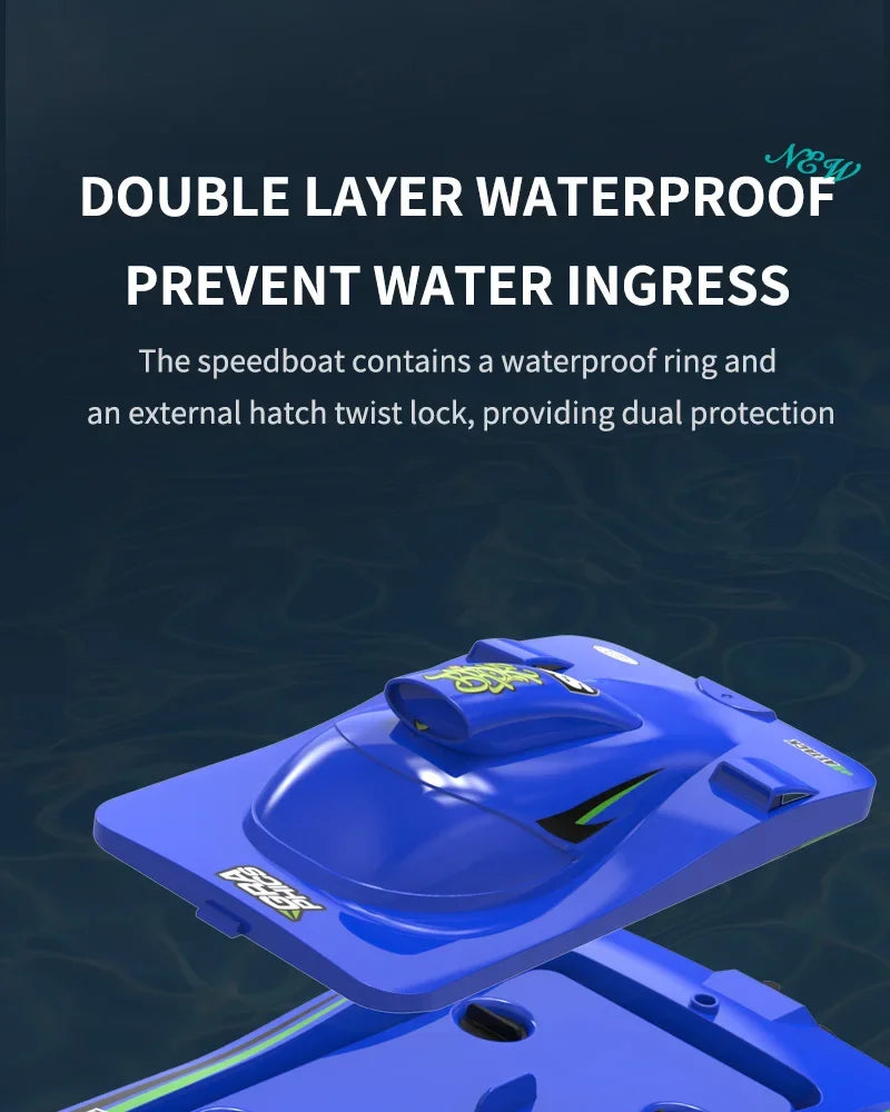 2.4G Brushless TX768 RC Speedboat – High-Speed Turbojet Remote Control Boat for Kids & Teens