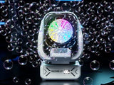 2025 Upgraded Bubble Machine with Remote Control, Automatic Rotation, RGB Lights, Rechargeable 1800mAh Battery, Type-C Charging – Kids & Party Fun thumbnail 14