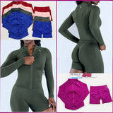 Dynamic Zippy Jacket DF 2-Piece Seamless Gym & Yoga Set for Women thumbnail 1