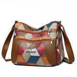 Vintage PU Leather Armpit Shoulder Bag for Women – Geometric Rivet Crossbody Satchel thumbnail 27