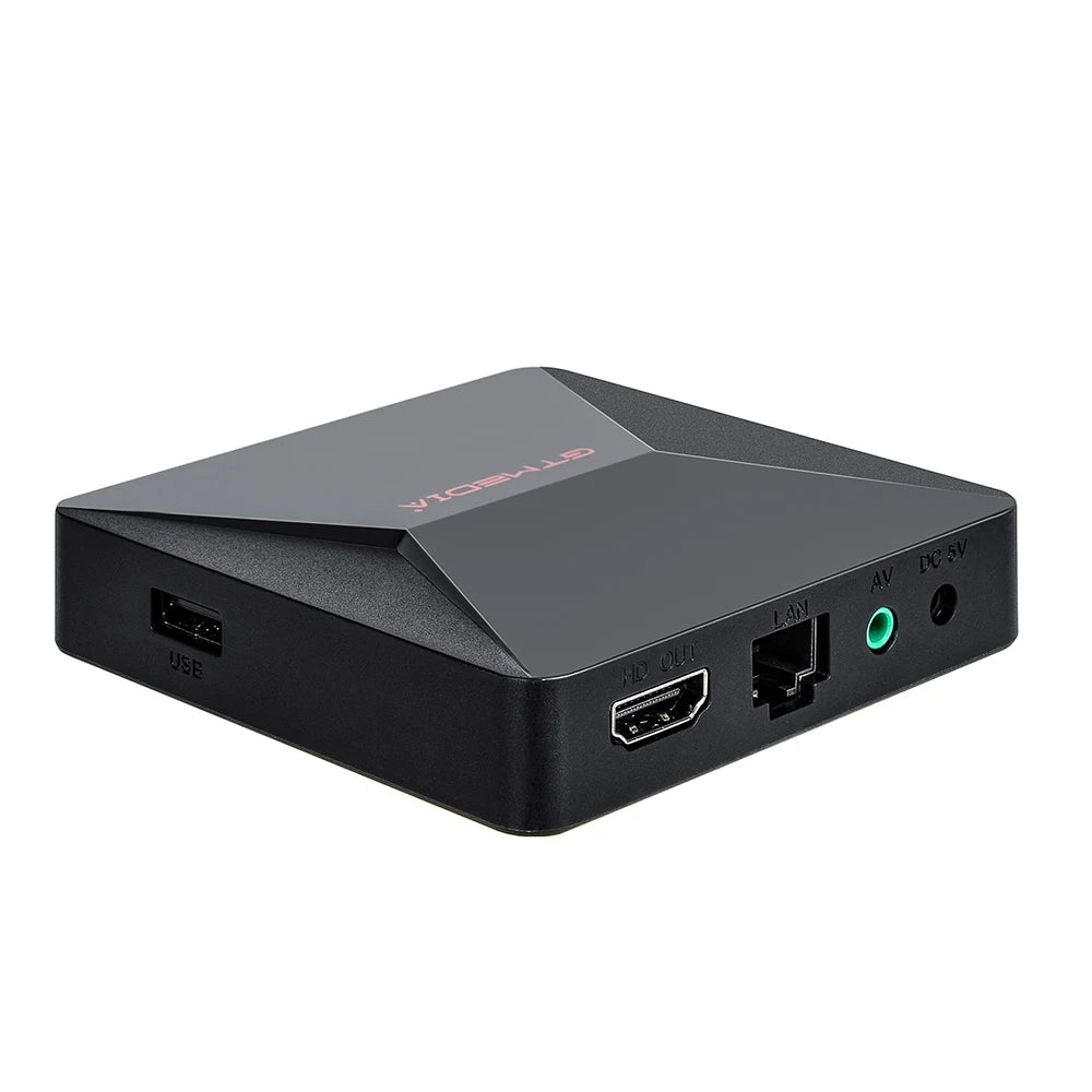 GTMEDIA iFire2 1080P FHD TV Box with M3U Decoder, H.265 HEVC 10bit, Built-in 2.4G WiFi & Ethernet, Android Media Player