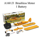 Hot Sale RC Plane RTF 2.4G Brushless Motor 3D/6G Remote Control Airplane Wltoys A160 Upgraded J3-CUB Ready To Fly thumbnail 29