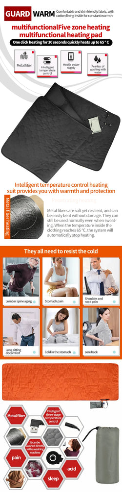 Outdoor Camping USB Heating Sleeping Mat — Stay Warm Anywhere, Anytime