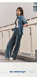 Semir Women’s 2025 Winter Wide-Leg Fleece-Lined Jeans – Full-Length Hong Kong Style Trousers thumbnail 13