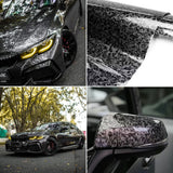 300cm High Gloss Forged Carbon Fiber Vinyl Wrap Film – Black, Gold, Silver, Red – 30/50cm Width PVC Car Hood Adhesive Sticker thumbnail 22