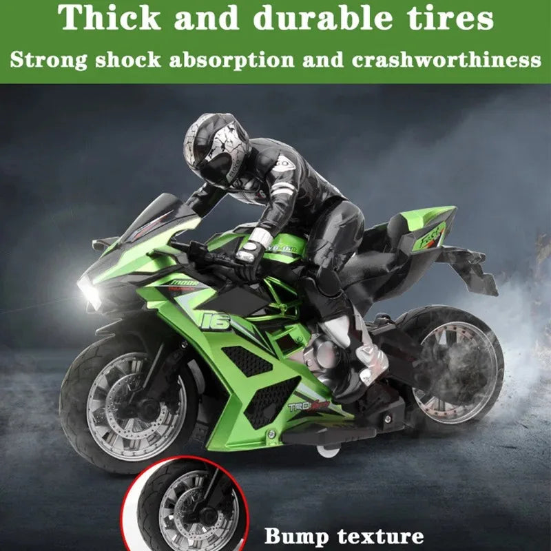 High-Speed Remote Control Stunt Motorbike 360° Rotation Drift RC Motorcycle Toy for Kids