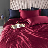 100% Pure Silk Bedding Set – Luxury Duvet Cover, Bed Sheet & Pillowcases thumbnail 3