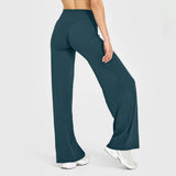 Women’s Flared Yoga Leggings – High-Waist Seamless Wide-Leg Fitness Pants thumbnail 19