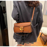 Women’s High-End Pure Color Square Shoulder Bag – Multi-Layer Minimalist Commuter Handbag thumbnail 16
